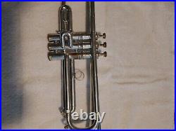 1926 CG Conn Silver Plated Engraved Trumpet