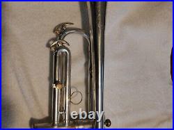 1926 CG Conn Silver Plated Engraved Trumpet