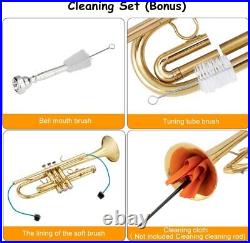 Adore Pro Professional Trumpet Brass Marching Bond with Hard Case & Cleaning Kit