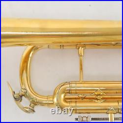 Bach Model LT18072 Stradivarius Bb Trumpet SN 36653 EARLY ELKHART! GOLD PLATE