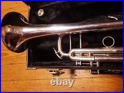 Bach Stradivarius 180SL25 Silver Large-Bore Trumpet With Double Case-Lead Horn