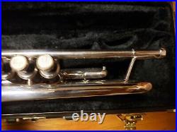 Bach Stradivarius 180SL25 Silver Large-Bore Trumpet With Double Case-Lead Horn