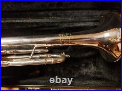 Bach Stradivarius 180SL25 Silver Large-Bore Trumpet With Double Case-Lead Horn