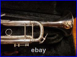 Bach Stradivarius 180SL25 Silver Large-Bore Trumpet With Double Case-Lead Horn