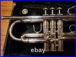 Bach Stradivarius 180SL25 Silver Large-Bore Trumpet With Double Case-Lead Horn