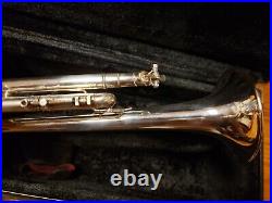 Bach Stradivarius 180SL25 Silver Large-Bore Trumpet With Double Case-Lead Horn