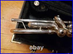 Bach Stradivarius 180SL25 Silver Large-Bore Trumpet With Double Case-Lead Horn