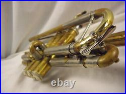 Bach Stradivarius C Trumpet (akright Conversion) Large Bore Unlacquered Nice