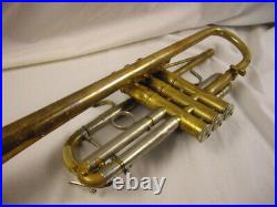 Bach Stradivarius C Trumpet (akright Conversion) Large Bore Unlacquered Nice