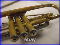 Bach Stradivarius C Trumpet (akright Conversion) Large Bore Unlacquered Nice