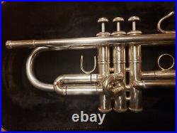 Bach Stradivarius LR180S37 Silver Trumpet-Reversed Leadpipe, Serviced, New Case