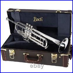 Bach Stradivarius Professional Bb Trumpet, Outfit With #43 Bell, Silver Plated