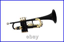 Bb Trumpet NEW BLACK BRASS FINISH BB KEYS TRUMPET WITH FREE HARD CASE