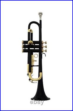 Bb Trumpet NEW BLACK BRASS FINISH BB KEYS TRUMPET WITH FREE HARD CASE