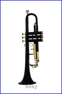 Bb Trumpet NEW BLACK BRASS FINISH BB KEYS TRUMPET WITH FREE HARD CASE