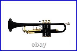 Bb Trumpet NEW BLACK BRASS FINISH BB KEYS TRUMPET WITH FREE HARD CASE