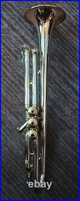 Beautiful polished brass 1960 Olds Tri-Color Special trumpet in great condition