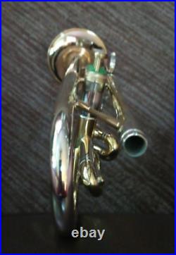 Beautiful polished brass 1960 Olds Tri-Color Special trumpet in great condition