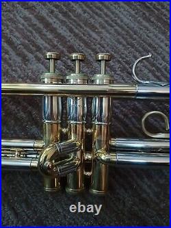 Beautiful polished brass 1960 Olds Tri-Color Special trumpet in great condition