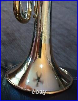 Beautiful polished brass 1960 Olds Tri-Color Special trumpet in great condition