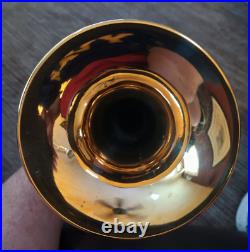 Beautiful polished brass 1960 Olds Tri-Color Special trumpet in great condition