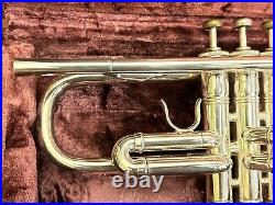 Benge Trumpet Resno-Tempered 3 Bell Custom Built USA Silver Plate WithCase EUC