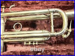 Benge Trumpet Resno-Tempered 3 Bell Custom Built USA Silver Plate WithCase EUC