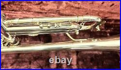 Benge Trumpet Resno-Tempered 3 Bell Custom Built USA Silver Plate WithCase EUC