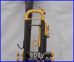 Black Nickel Gold bell Trumpet Horn Turquoise Key Monel For Professional