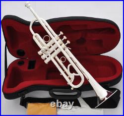 Brand new Professional Reverse Leadpipe Trumpet horn Silver FREE SHIPPING