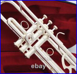 Brand new Professional Reverse Leadpipe Trumpet horn Silver FREE SHIPPING