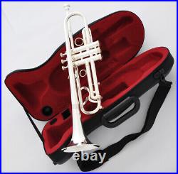 Brand new Professional Reverse Leadpipe Trumpet horn Silver FREE SHIPPING