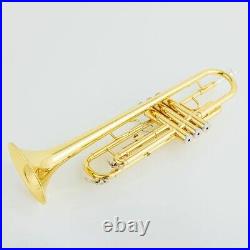 Brass Gold TR8335 Trumpet B-flat Professional Trumpet Instrument