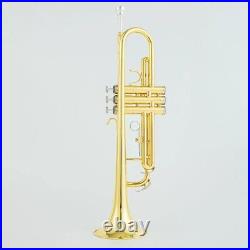 Brass Gold TR8335 Trumpet B-flat Professional Trumpet Instrument