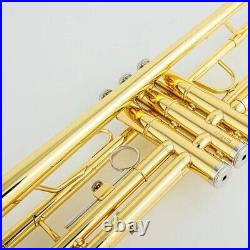 Brass Gold TR8335 Trumpet B-flat Professional Trumpet Instrument