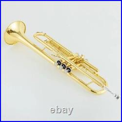 Brass Gold TR8335 Trumpet B-flat Professional Trumpet Instrument