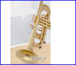 Built-in Mouthpiece Customized Trumpet Heavy Horn 5.24'' Bell 1.9KG With Case