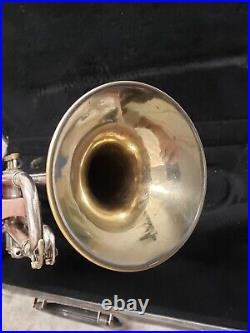 CG Conn 24B Opera Grand Silver Plated, Engraved, Gold Wash Bell Trumpet