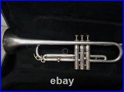 CG Conn 24B Opera Grand Silver Plated, Engraved, Gold Wash Bell Trumpet