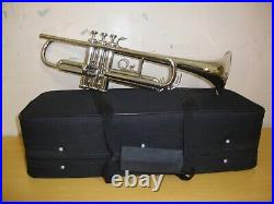 Christmas Sale Trumpet New Nickel Finished Bb Keys Trumpet Bb Keys Free Case