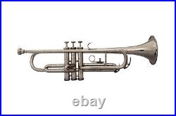 Christmas Sale Trumpet New Nickel Finished Bb Keys Trumpet Bb Keys Free Case