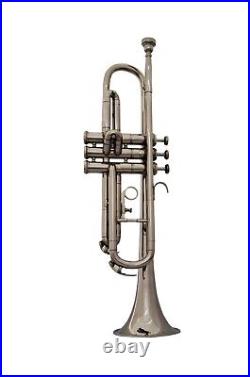 Christmas Sale Trumpet New Nickel Finished Bb Keys Trumpet Bb Keys Free Case