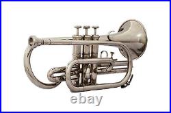 Cornet Professional Bb FLAT NICKEL Expert's Choice+ Hard Case+ Mouthpiece