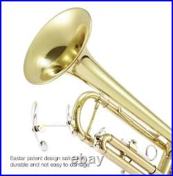 Eastar Concert Trumpet- Student, Pro, School Band- Model ETR-380 Gold Finish