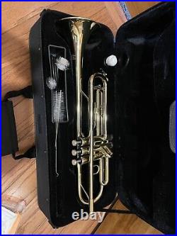 Eastar Concert Trumpet- Student, Pro, School Band- Model ETR-380 Gold Finish