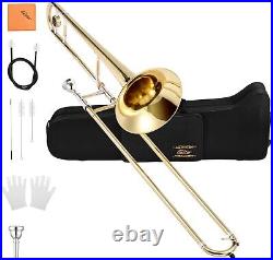 Eastar Tenor Slide Bb Trombone B Flat Brass Trumpet Set Student School Band