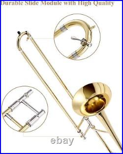 Eastar Tenor Slide Bb Trombone B Flat Brass Trumpet Set Student School Band