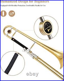 Eastar Tenor Slide Bb Trombone B Flat Brass Trumpet Set Student School Band