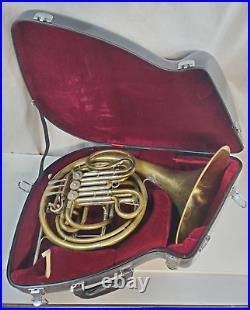 Ed Kruspe German Handmade Professional Brass Double French Horn Vintage Rare