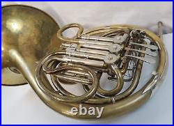 Ed Kruspe German Handmade Professional Brass Double French Horn Vintage Rare